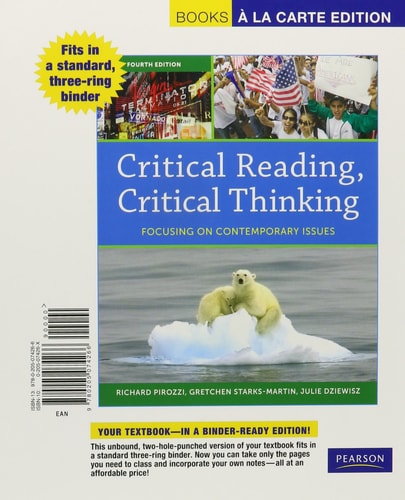 Critical Reading, Critical Thinking: Focusing on Contemporary Issues, Books a la Carte Edition