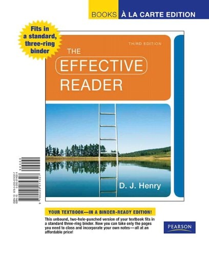 The Effective Reader, Books a la Carte Edition (3rd Edition)