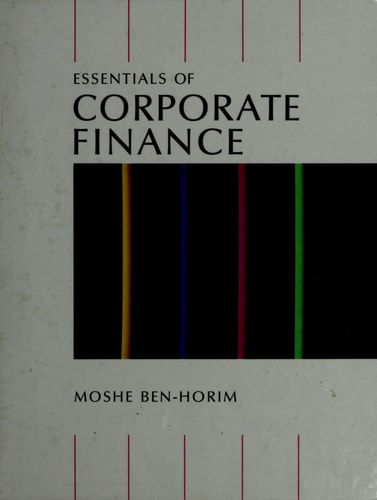Essentials of Corporate Finance