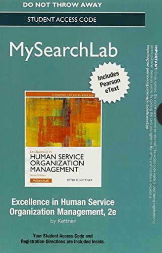 Excellence in Human Service Organization Management