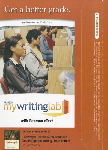 MyWritingLab with Pearson eText: Standalone Access Card for Pathways
