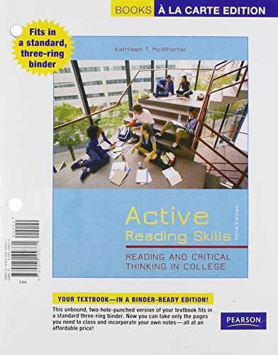 Active Reading Skills: Reading and Critical Thinking in College