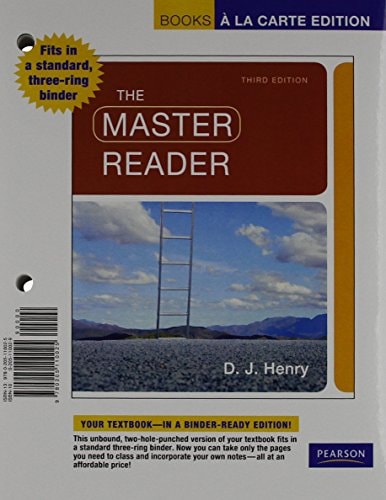 The Master Reader, Books a la Carte Plus MyReadingLab -- Access Card Package (3rd Edition)