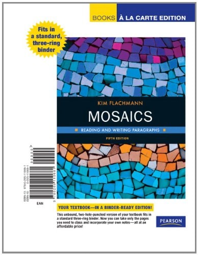 Mosaics: Reading and Writing Paragraphs