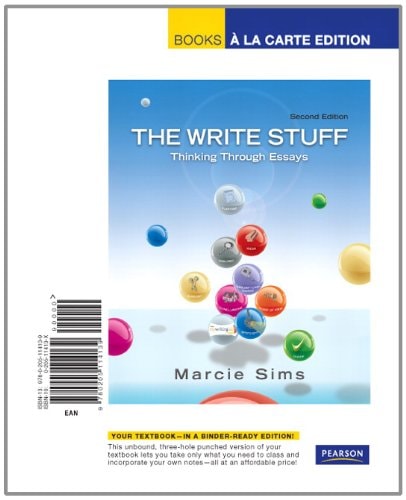 The Write Stuff: Thinking Through Essays