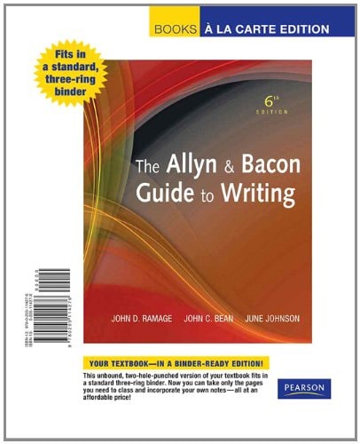 The Allyn & Bacon Guide to Writing