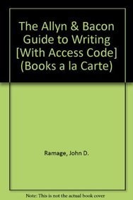 The Allyn & Bacon Guide to Writing