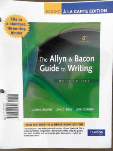 The Allyn & Bacon Guide to Writing: Brief Edition