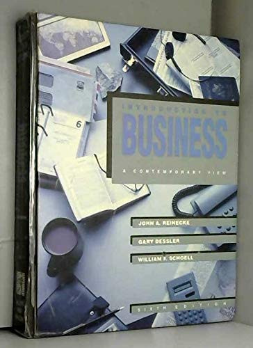 Introduction to Business A Contemporary View
