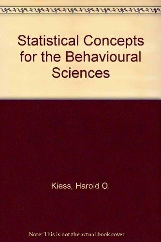 Statistical Concepts for the Behavioral Sciences