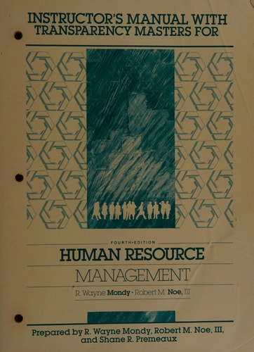Instructor's Manual with Transparency Masters for Human Resource Management