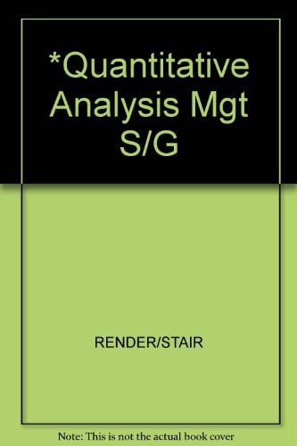 *Quantitative Analysis Mgt S/G