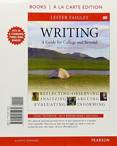 Writing: A Guide for College and Beyond, Brief Edition