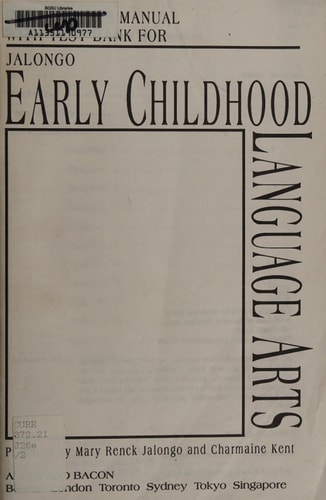 Instructor's manual with test bank for Early childhood language arts