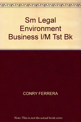 Sm Legal Environment Business I/M Tst Bk