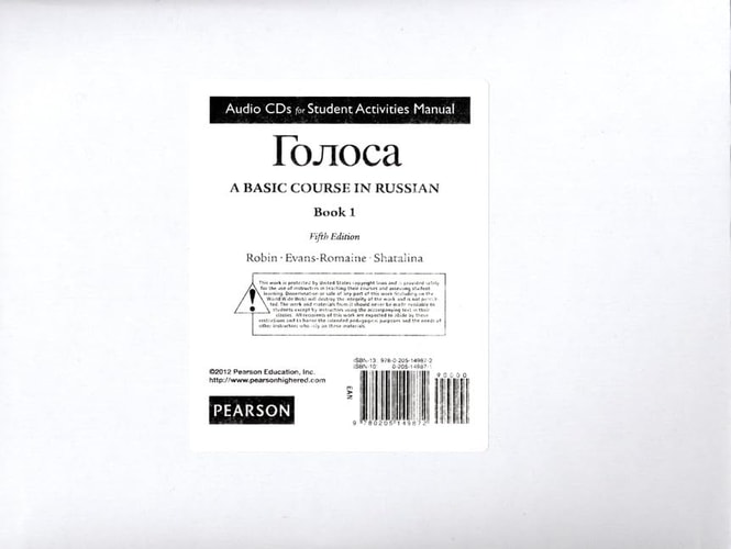 SAM Audio CDl for Golosa: A Basic Course in Russian, Book One
