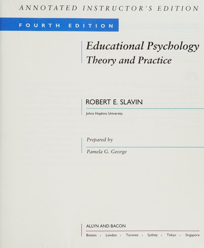 Educational Psychology: Theory and Practice