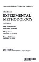 Experimental Methodology: Instructor's Manual and Test Bank