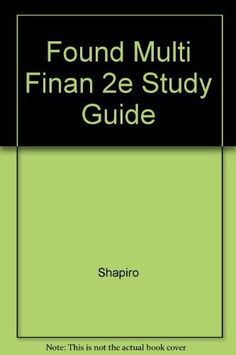 Foundations of Multinational Finance: Study Guide