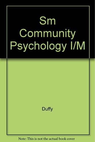 Community Psychology: Instructor's Manual