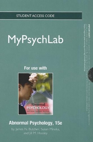 Abnormal Psychology: MyPsychLab Pegasus Standalone Access Card