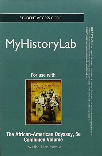 NEW MyHistoryLab: Standalone Access Card: for The African-American Odyssey