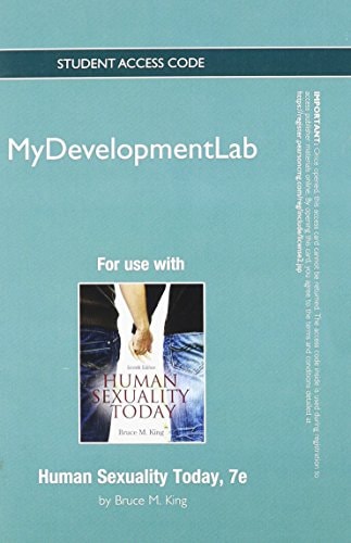 NEW MyDevelopmentLab Student Access Code Card for Human Sexuality Today (standalone) (7th Edition)