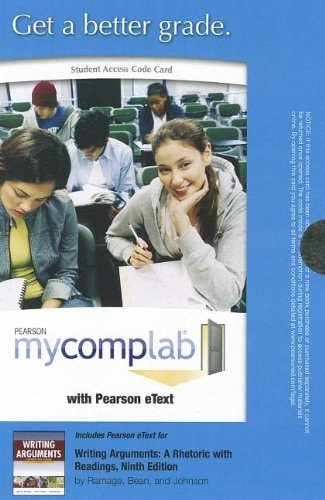 MyCompLab with Pearson eText: Standalone Access Card for Writing Arguments