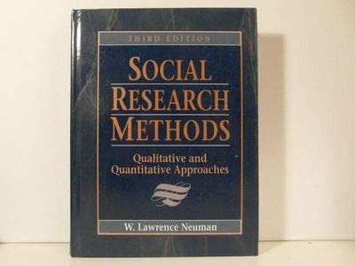 Social Research Methods: Qualitative and Quantitative Approaches
