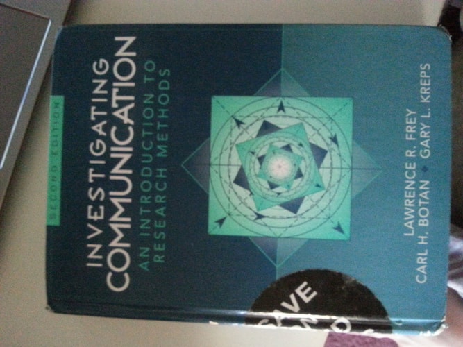 Investigating Communication: An Introduction to Research Methods