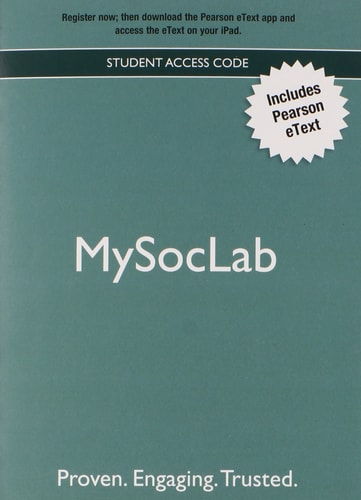 NEW MyLab Sociology with Pearson eText: Valuepack Access Card
