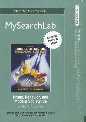 MySearchLab with Pearson eText: Standalone Access Card for Drugs, Behavior, and Modern Society