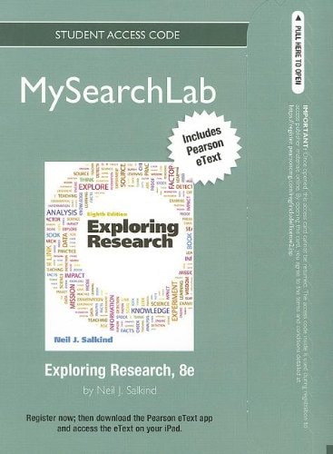 MySearchLab with Pearson eText: Standalone Access Card for Exploring Research