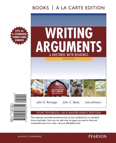 Writing Arguments: A Rhetoric with Readings