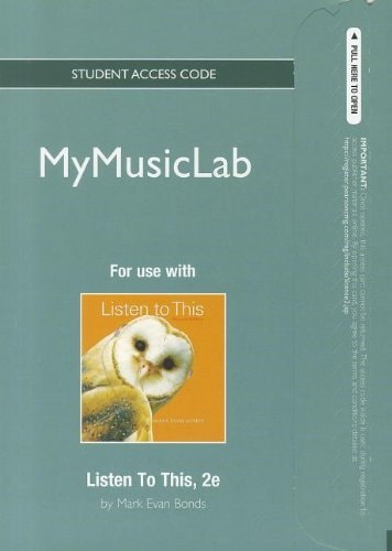 NEW MyMusicLab: Standalone Access Card for Listen to This
