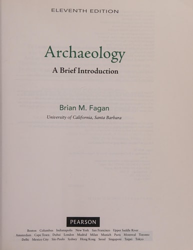 [ Archaeology: A Brief Introduction[ ARCHAEOLOGY: A BRIEF INTRODUCTION ] By Fagan, Brian M. ( Author )Dec-08-2011 Paperback By Fagan, Brian M. ( Author ) Paperback 2011 ]