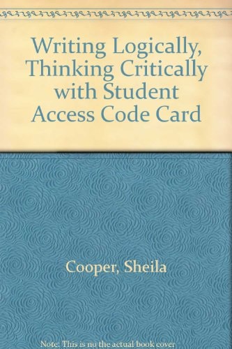 Writing Logically: Thinking Critically