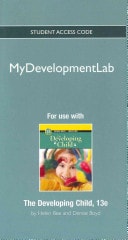 The Developing Child MyDevelopmentLab Access Code