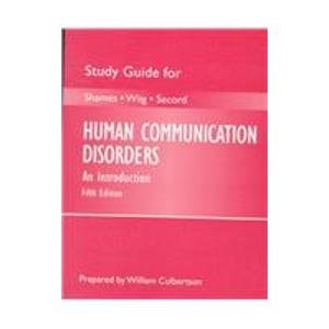 Human Communication Disorders: An Introduction