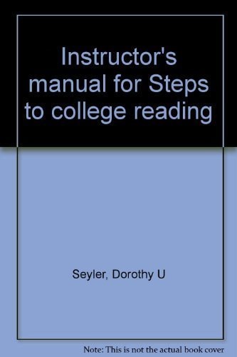 Instructor's Manual for Steps to College Reading