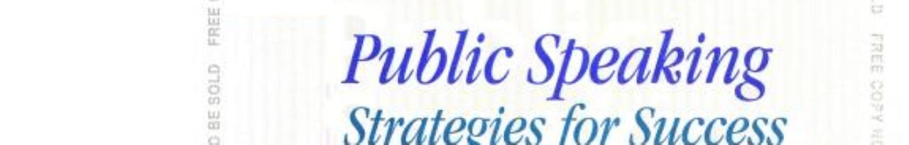 Public Speaking: Strategies for Success