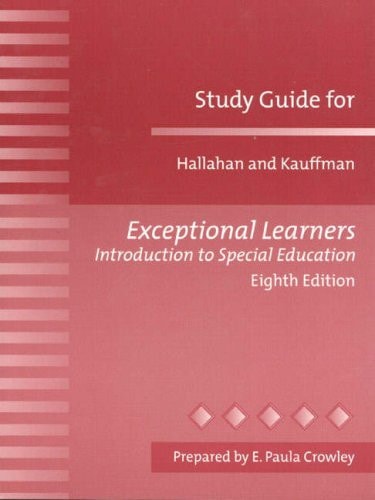 Study Guide for Exceptional Learners: Introduction to Special Education