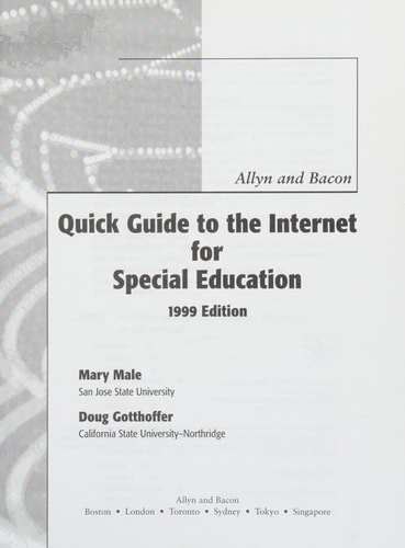 Quick Guide To The Internet For Special Education