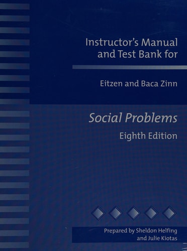 Practice Tests for Eitzen and Baca Zinn Social Problems, Eighth Edition