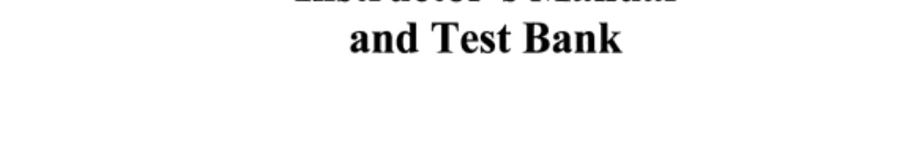 Instructor's Manual And Test Bank For Jalongo Early Childhood Language Arts