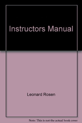 Instructor's Manual for Rosen and Behrens The Allyn & Bacon Handbook, Fourth Edition