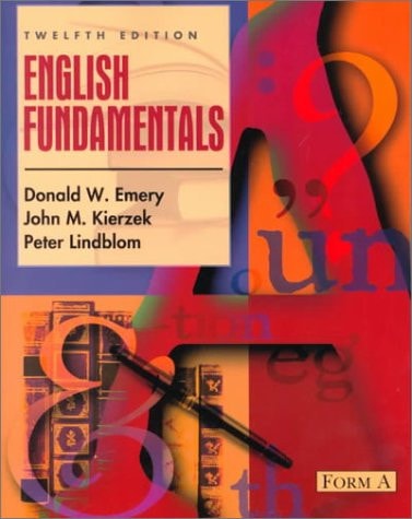 English Fundamentals: Form A