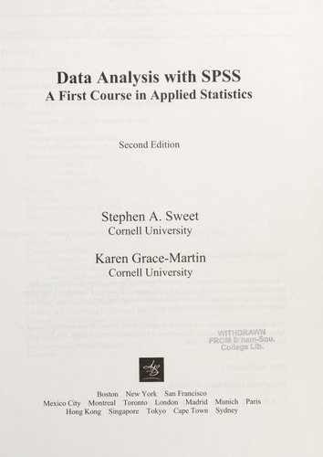 Data Analysis with SPSS