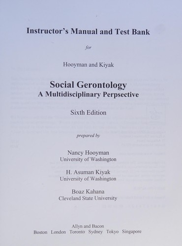 Instructor's Manual and Test Bank