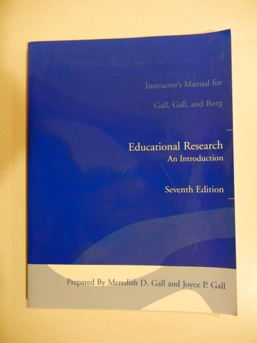 Educational Research: An Introduction (Instructor's Manual)